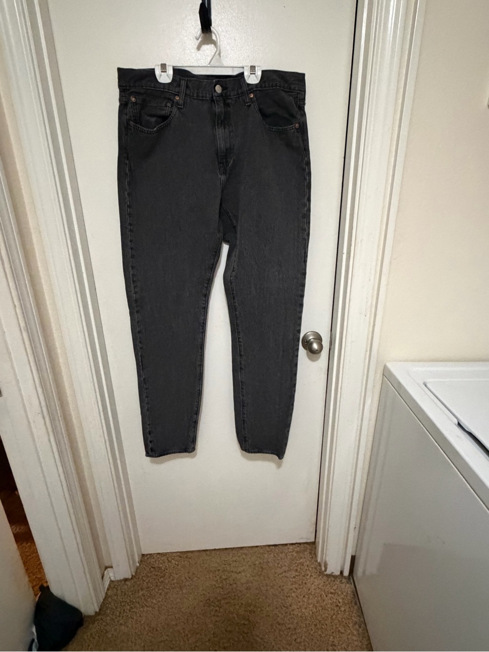 Men’s 512 Levi’s Black Slim Straight Jeans